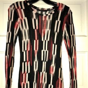 BCBG MaxAzria “Agda” printed tissue tee